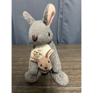 Wild Republic Kangaroo Plush Stuffed Animal Joey in Pouch Zoo Souvenir